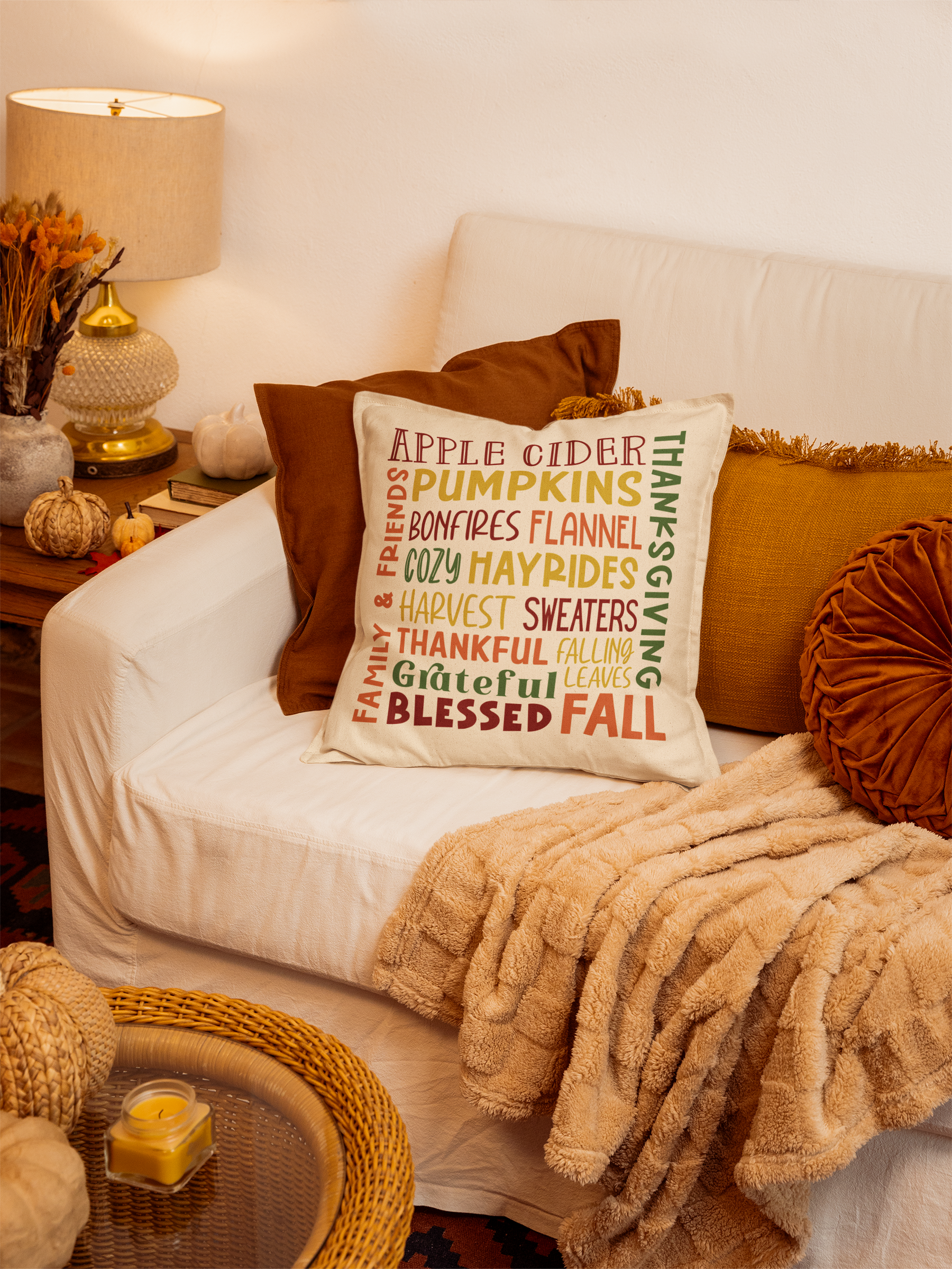 🍁 Fall Vibes Word Collage DTF Transfer (Vertical) DTF Transfer FT453