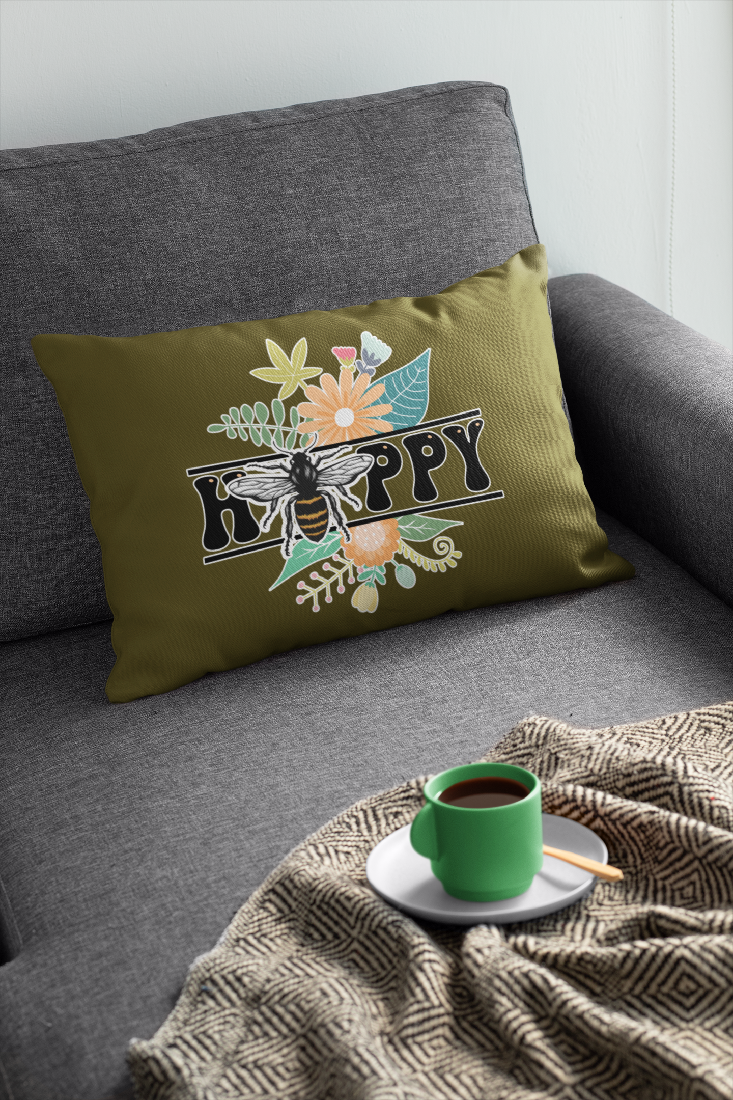 🌸🐝 Bee Happy Design DTF Transfer FT278