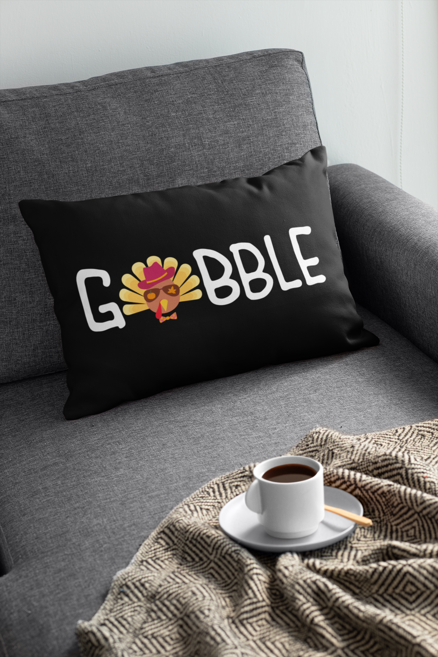 🦃✨ Gobble – Cool Turkey Fall/Thanksgiving DTF Transfer FT596