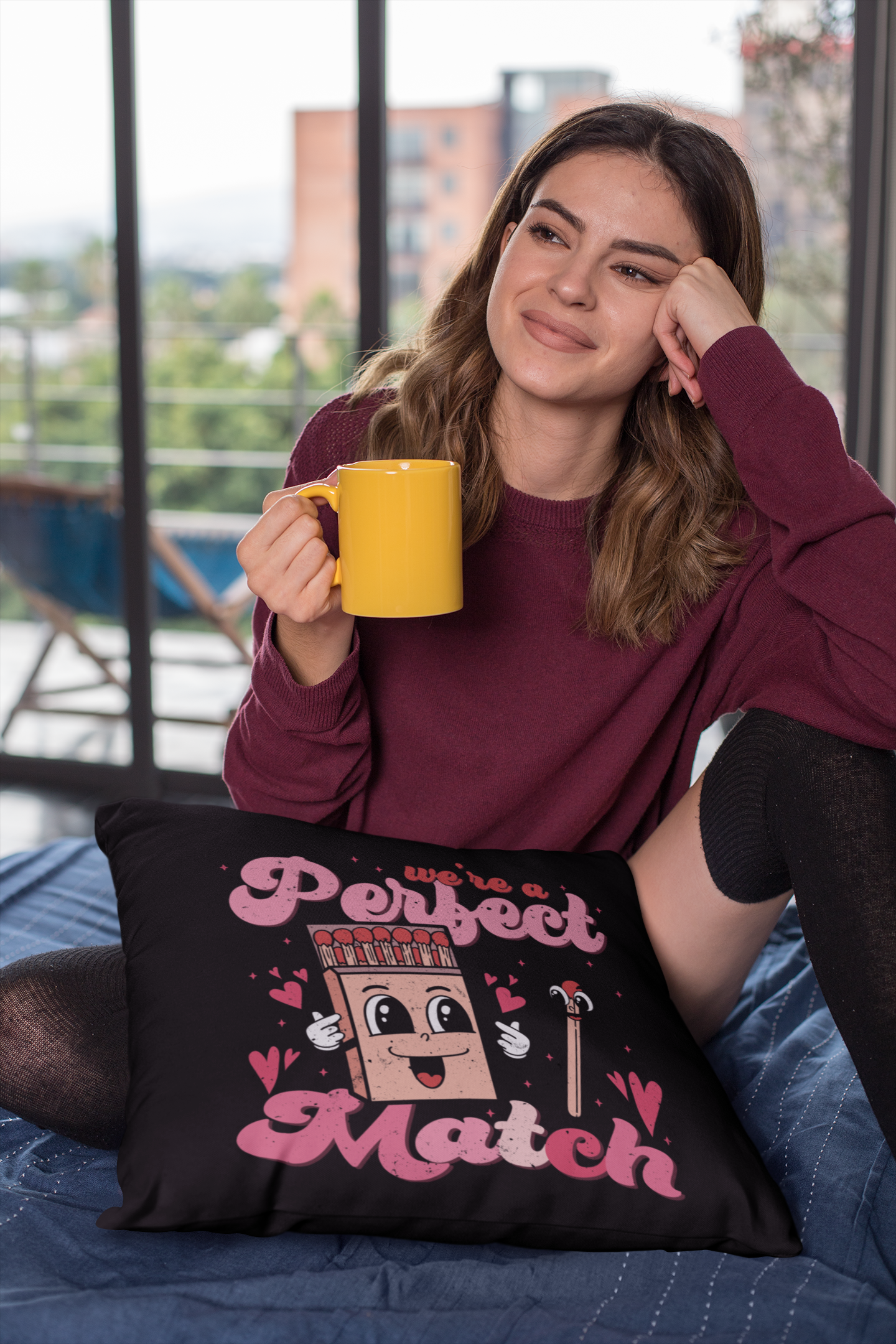 🔥💗 WE’RE A PERFECT MATCH – Valentine’s Day | DTF Transfer FT1095