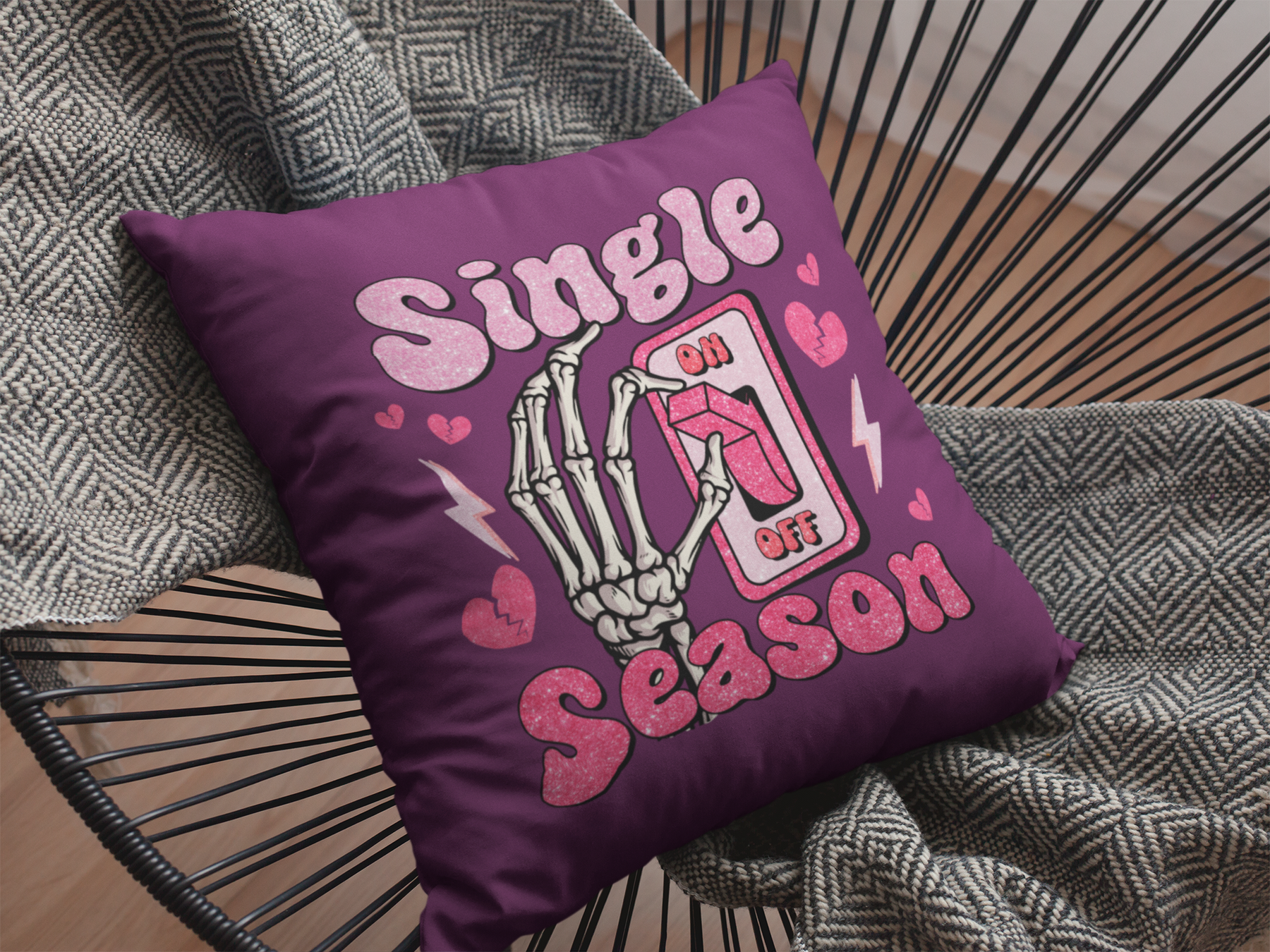 💔⚡ Single Season – Valentine’s Day Anti-Love | DTF Transfer FT1133