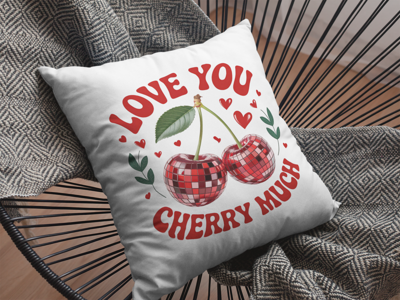🍒💘 Love You Cherry Much – Valentine’s Day Disco Love | DTF Transfer FT1134