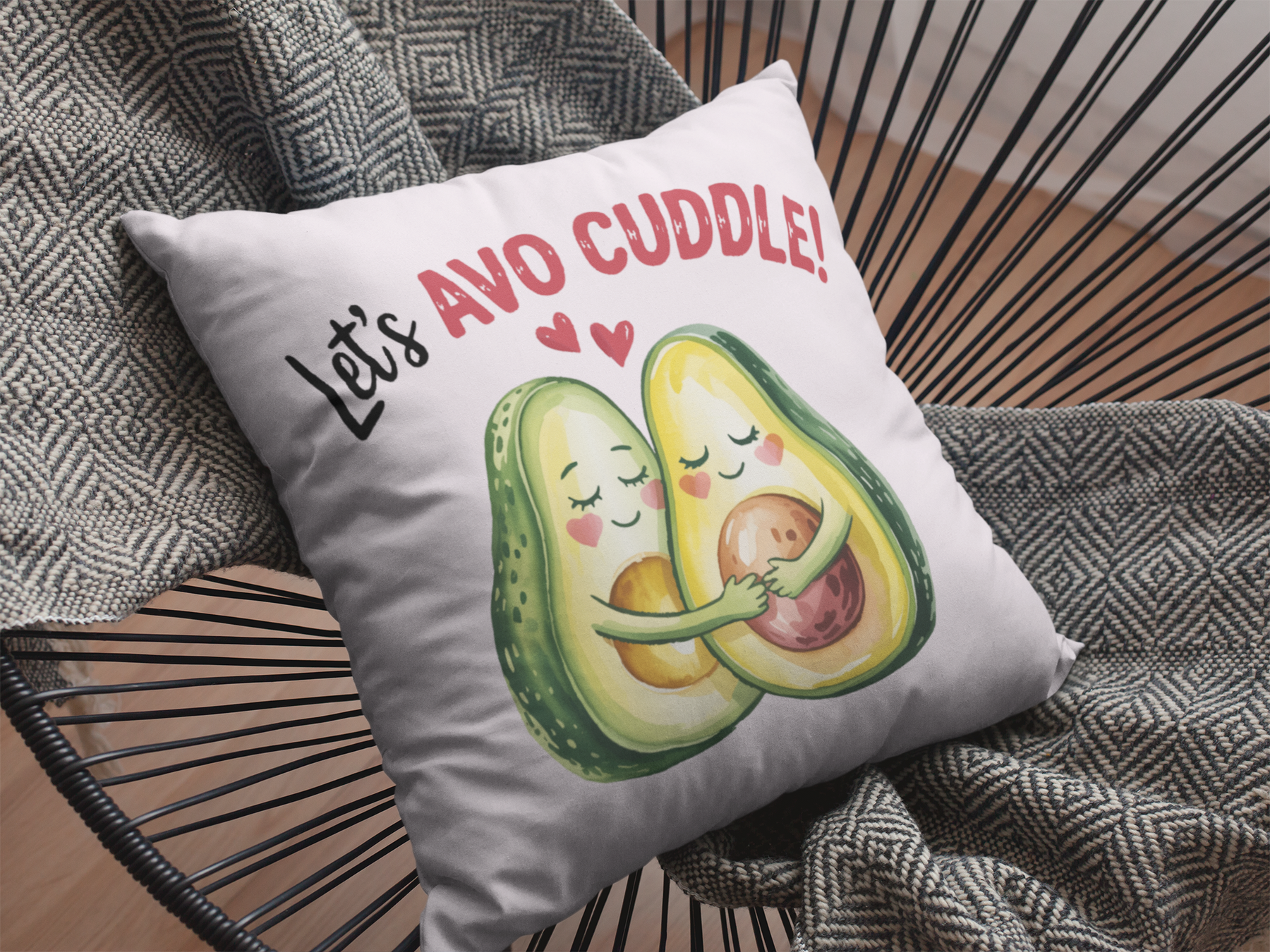 🥑💘 Avo Cuddle - Cute Valentine Avocado Love Design | DTF Transfer FT1127
