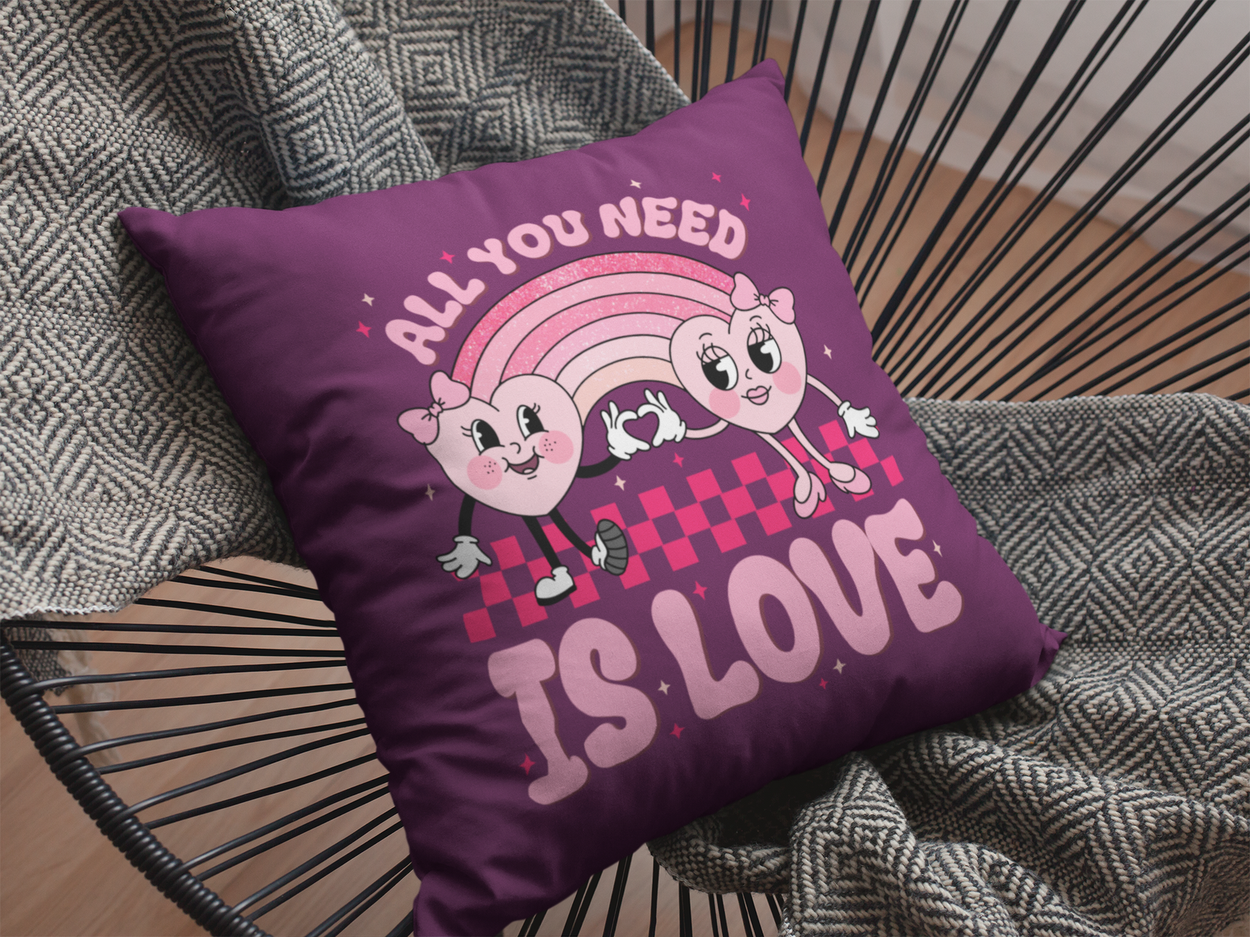 🌈💗 ALL YOU NEED IS LOVE – Valentine’s Day | DTF Transfer FT1086