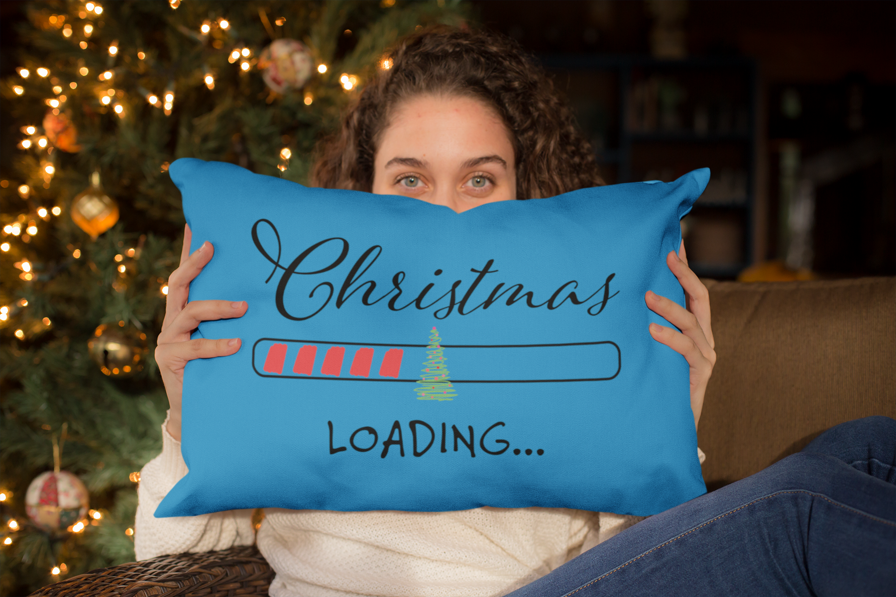 🎄 Christmas Loading DTF in Black Transfer FT463