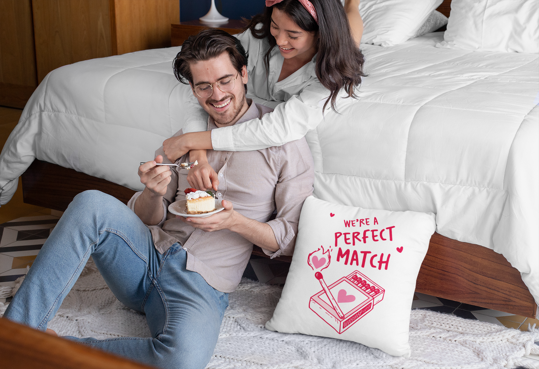 🔥💘 We’re a Perfect Match – Valentine’s Day Love Metaphor | DTF Transfer FT1137