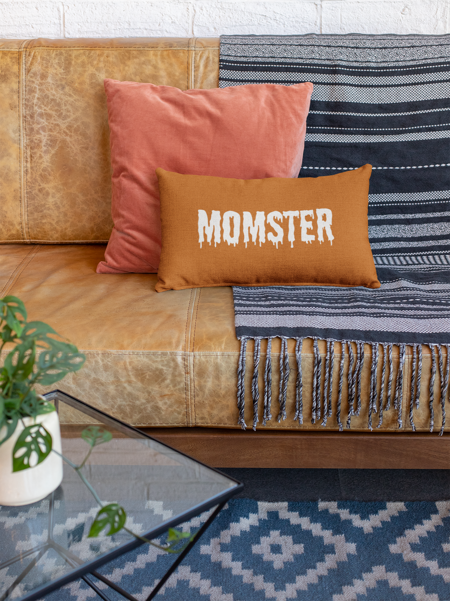 💀🎃 MOMSTER – The Spooky Season Mom Design White Font DTF Transfer FT598