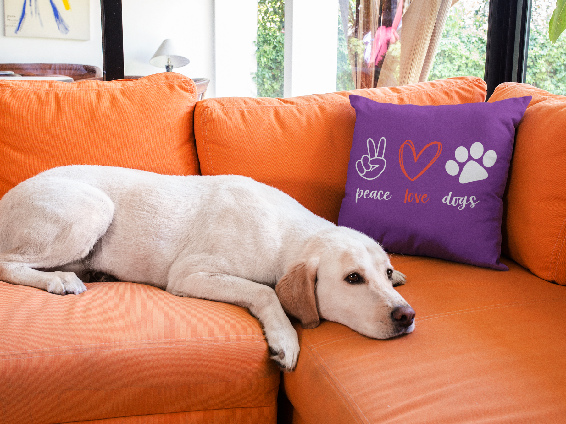 ✌️❤️🐾 Peace Love Dogs Design DTF Transfer FT397