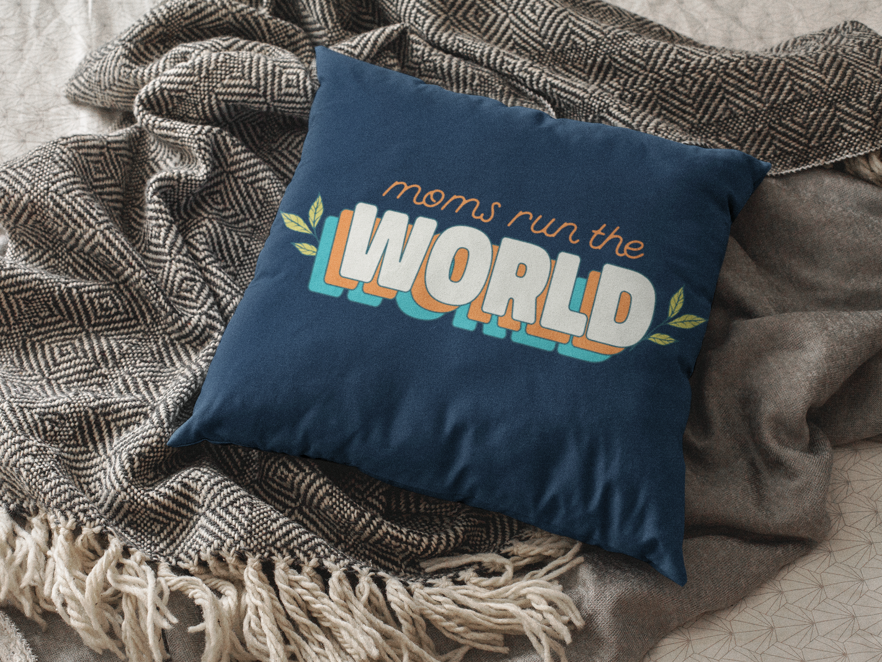 👑💪 MOMS RUN THE WORLD | Power Mom DTF Transfer FT844