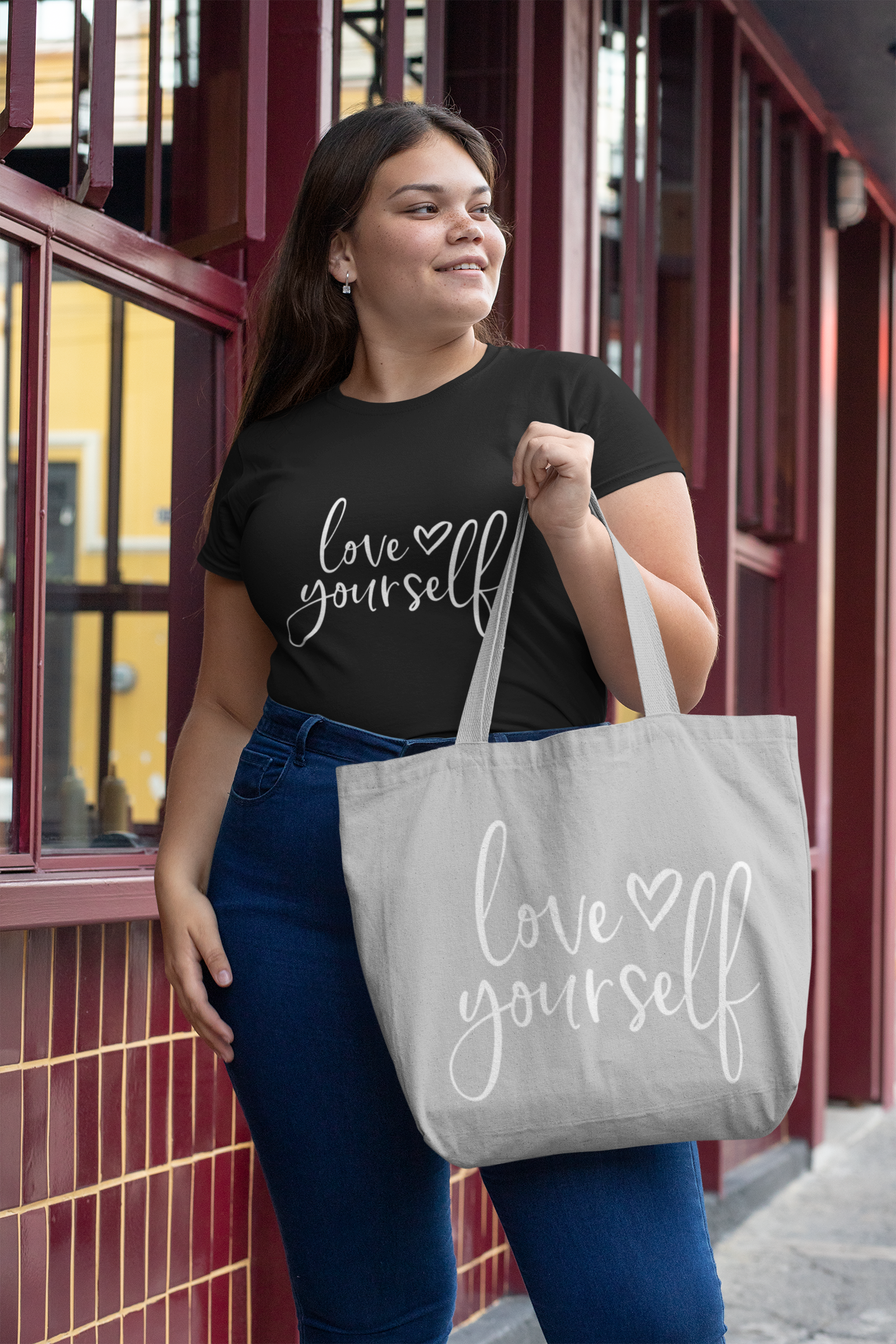 🤍 Love Yourself – Handwritten Script DTF Transfer FT809