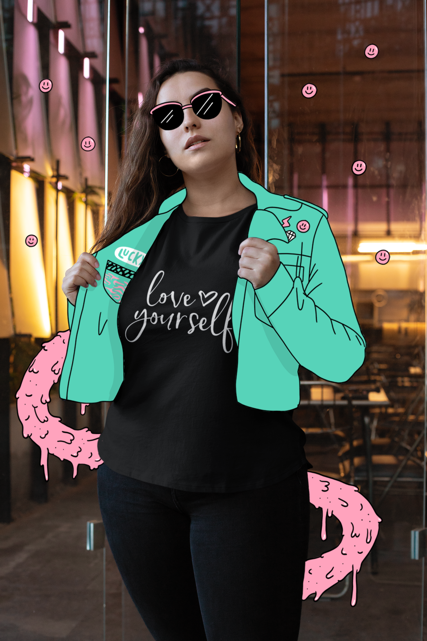 🤍 Love Yourself – Handwritten Script DTF Transfer FT809