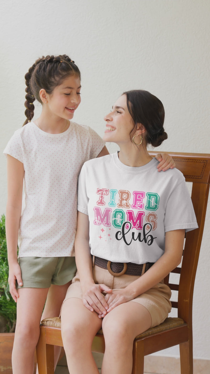 💤 Tired Moms Club DTF Transfer FT157