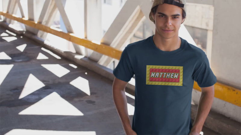 Building Blocks Custom Name Design FT13Yellow