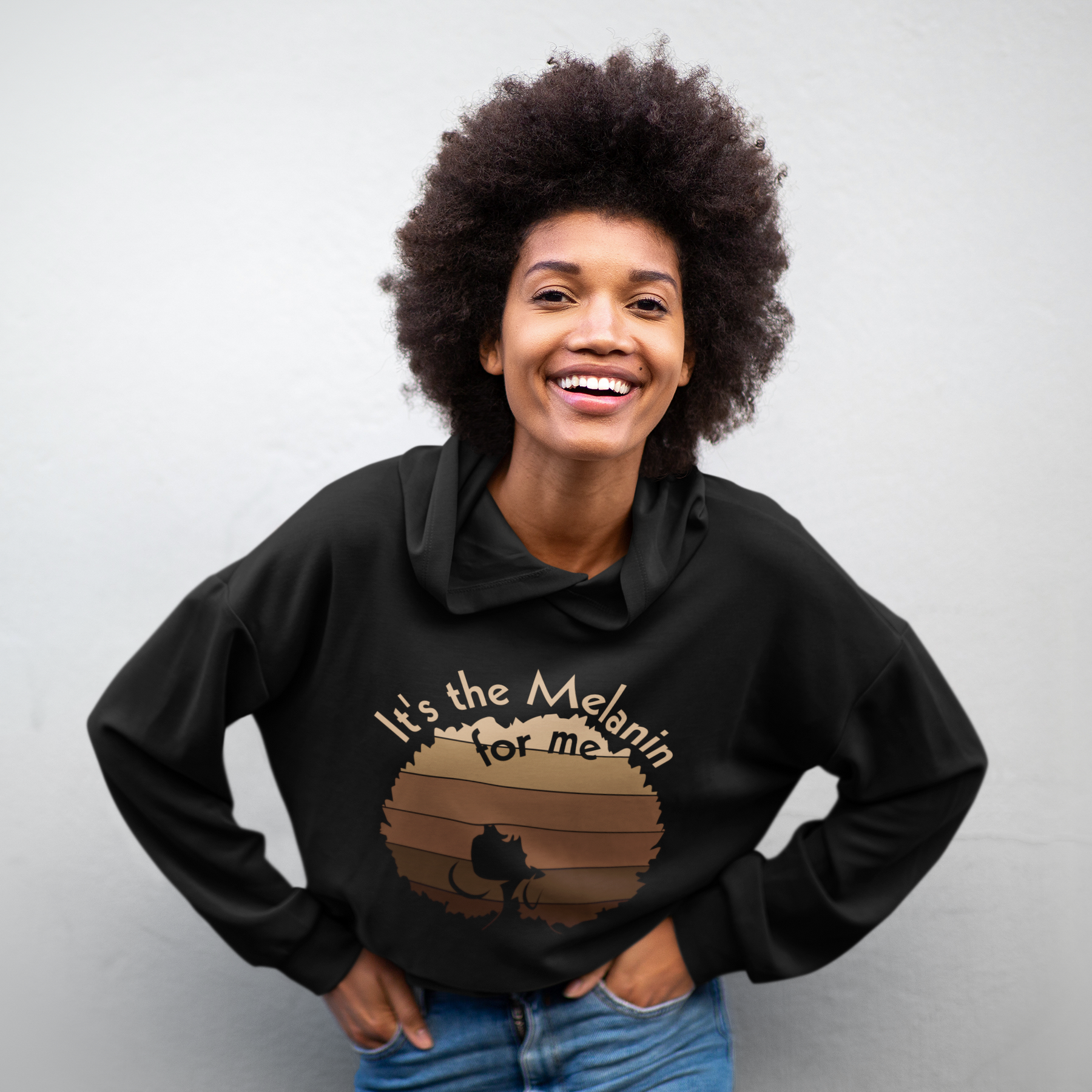 🖤 It’s the Melanin for Me | Minimal Silhouette DTF Transfer FT732