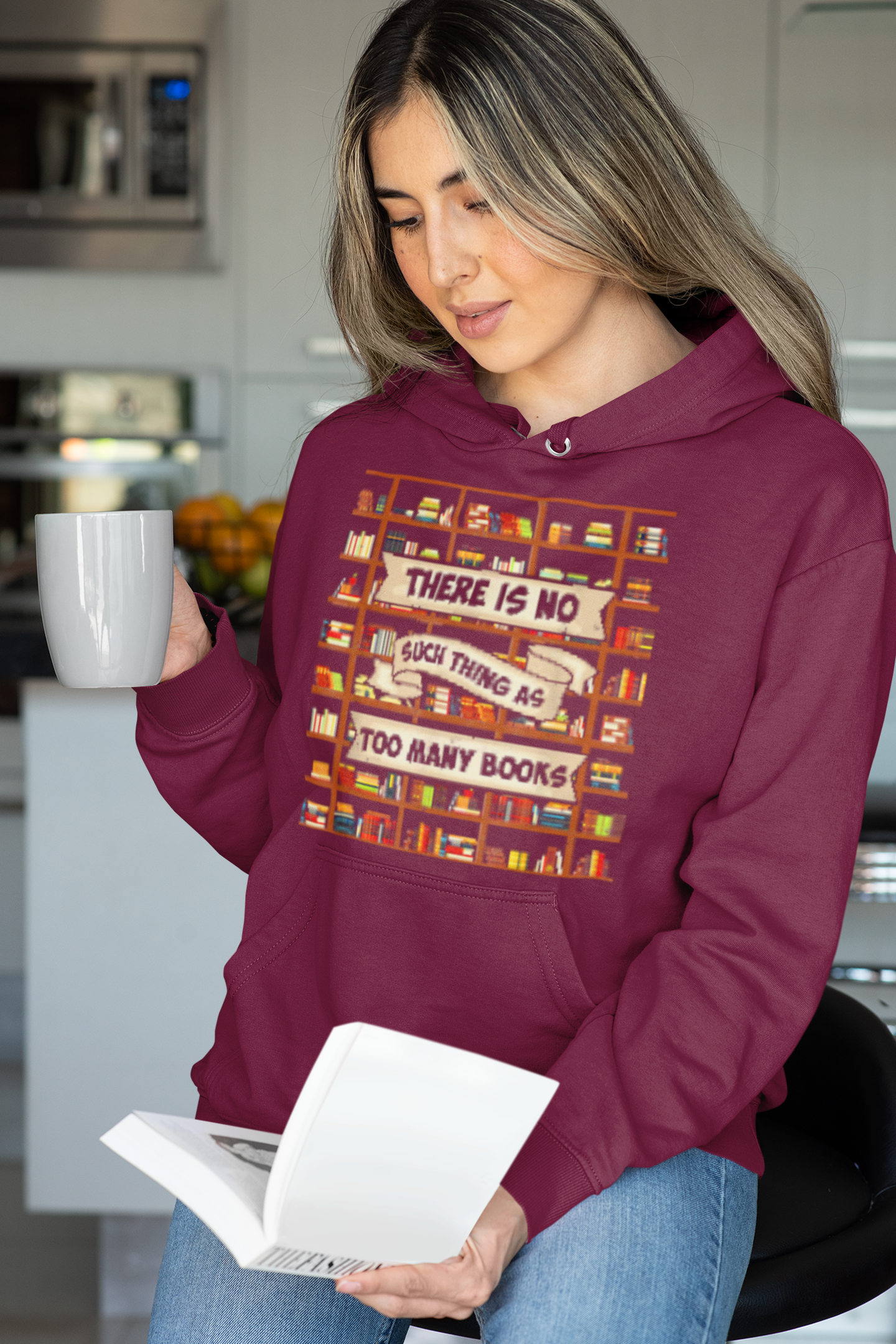 📚✨ There Is No Such Thing As Too Many Books | Book Lover DTF Transfer FT742