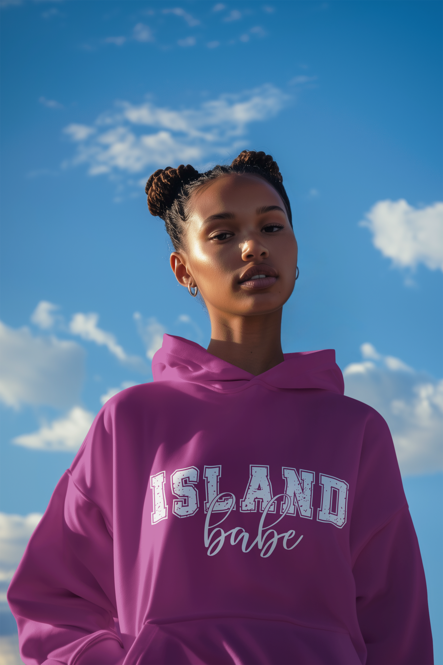 🌴🌺 Island Babe White Design DTF Transfer FT269