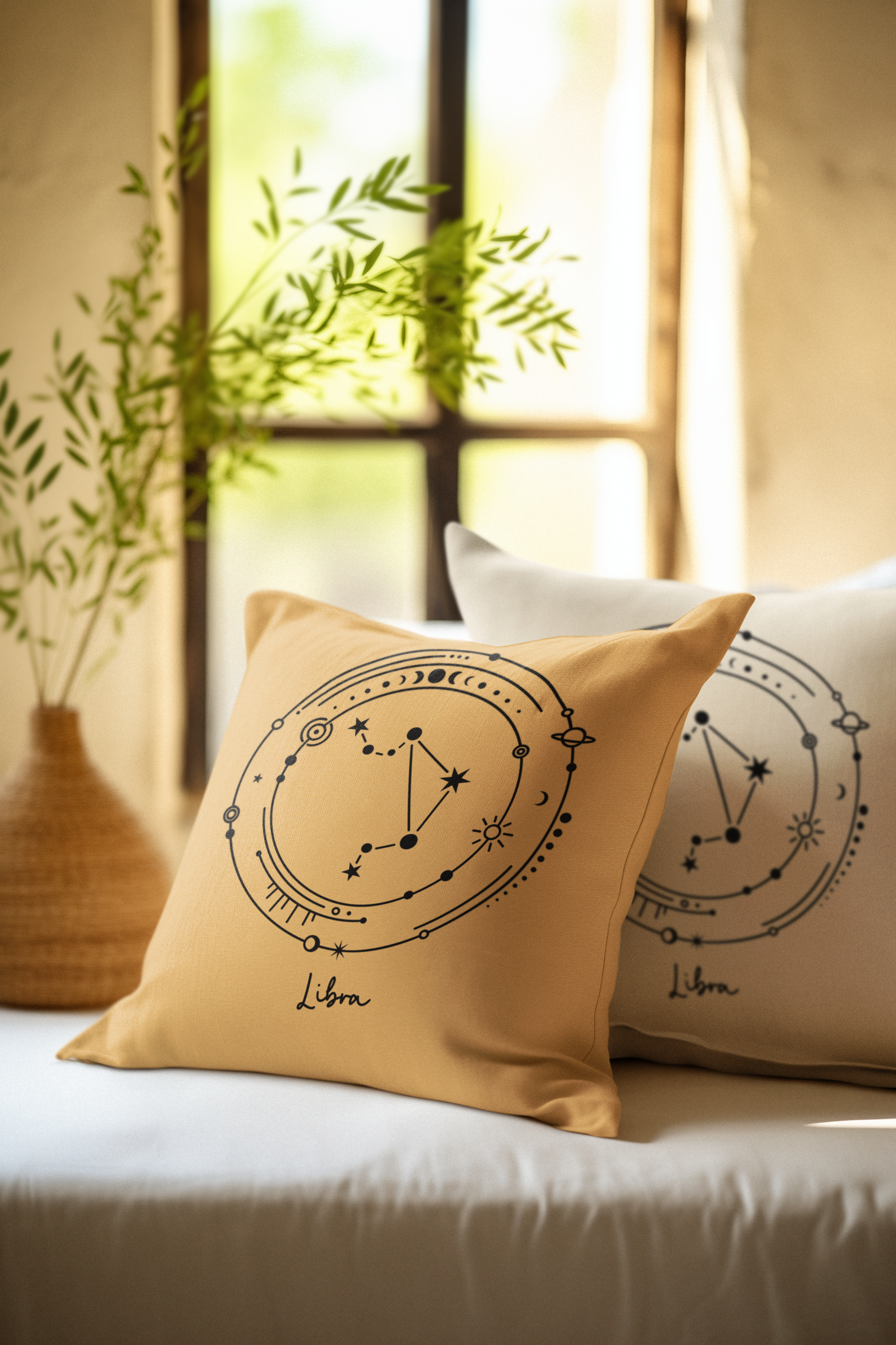 ♎ Libra – Celestial Symbol | Minimal Astrology DTF Transfer FT789