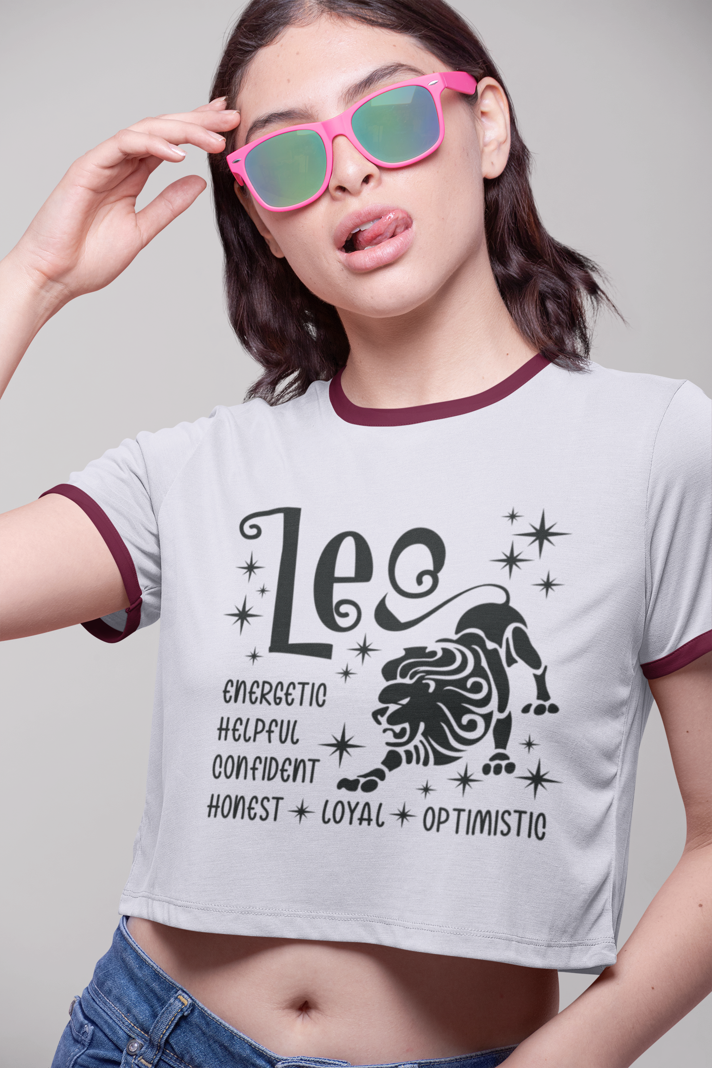 ♌🦁 Leo Zodiac – Bold Energy DTF Transfer FT886