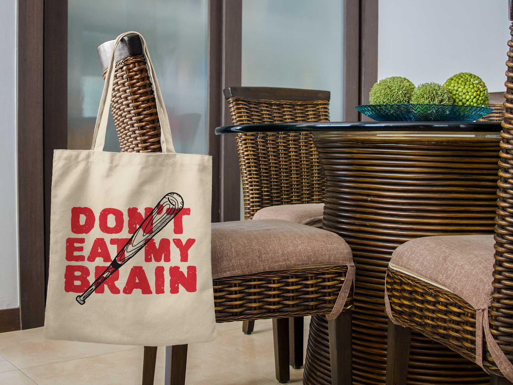 🧠💥 Don’t Eat My Brain Funny Zombie Survival DTF Transfer FT571