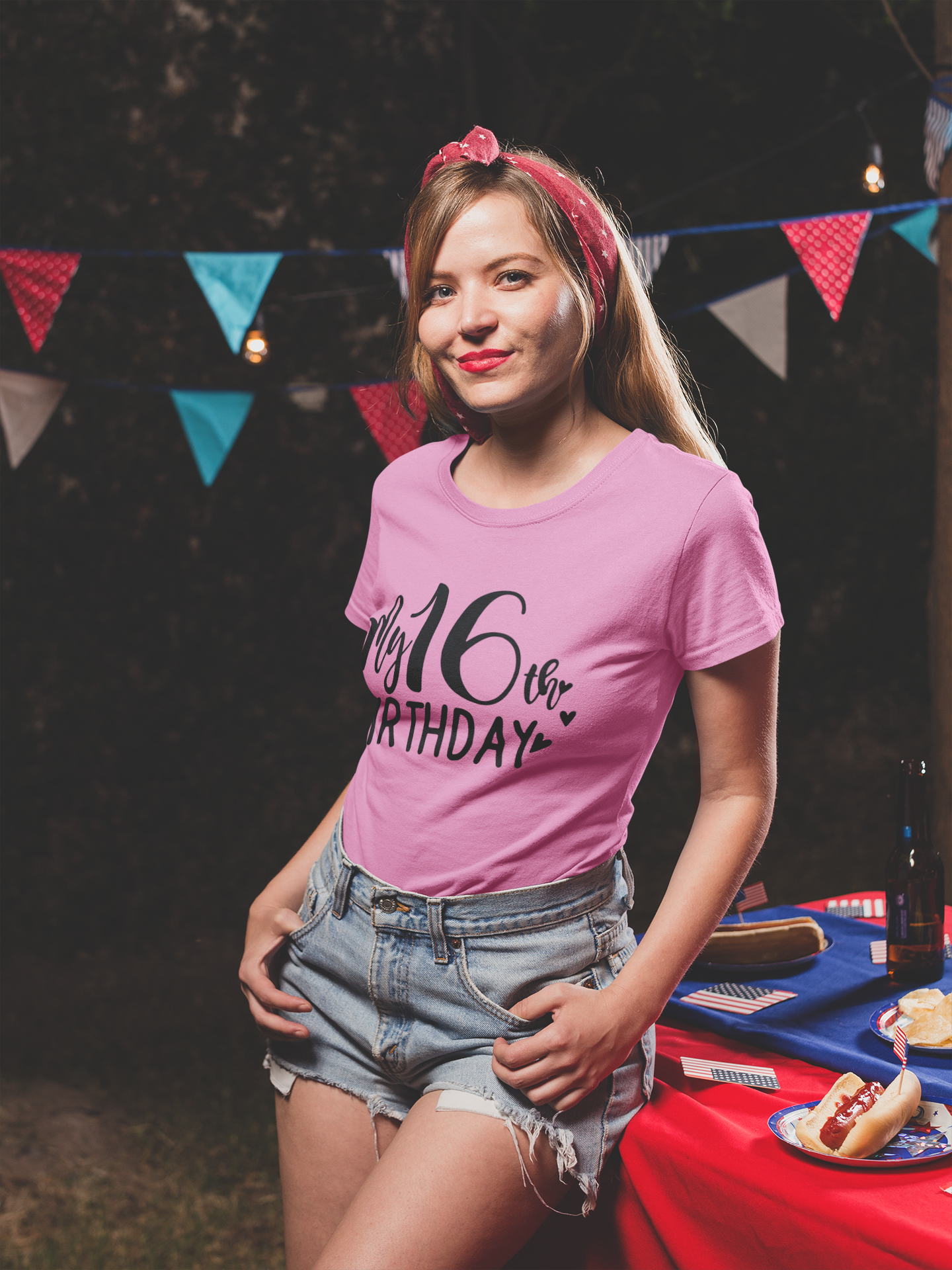 🎉🤍 My 16th Birthday – Celebration Black Font DTF Transfer FT628