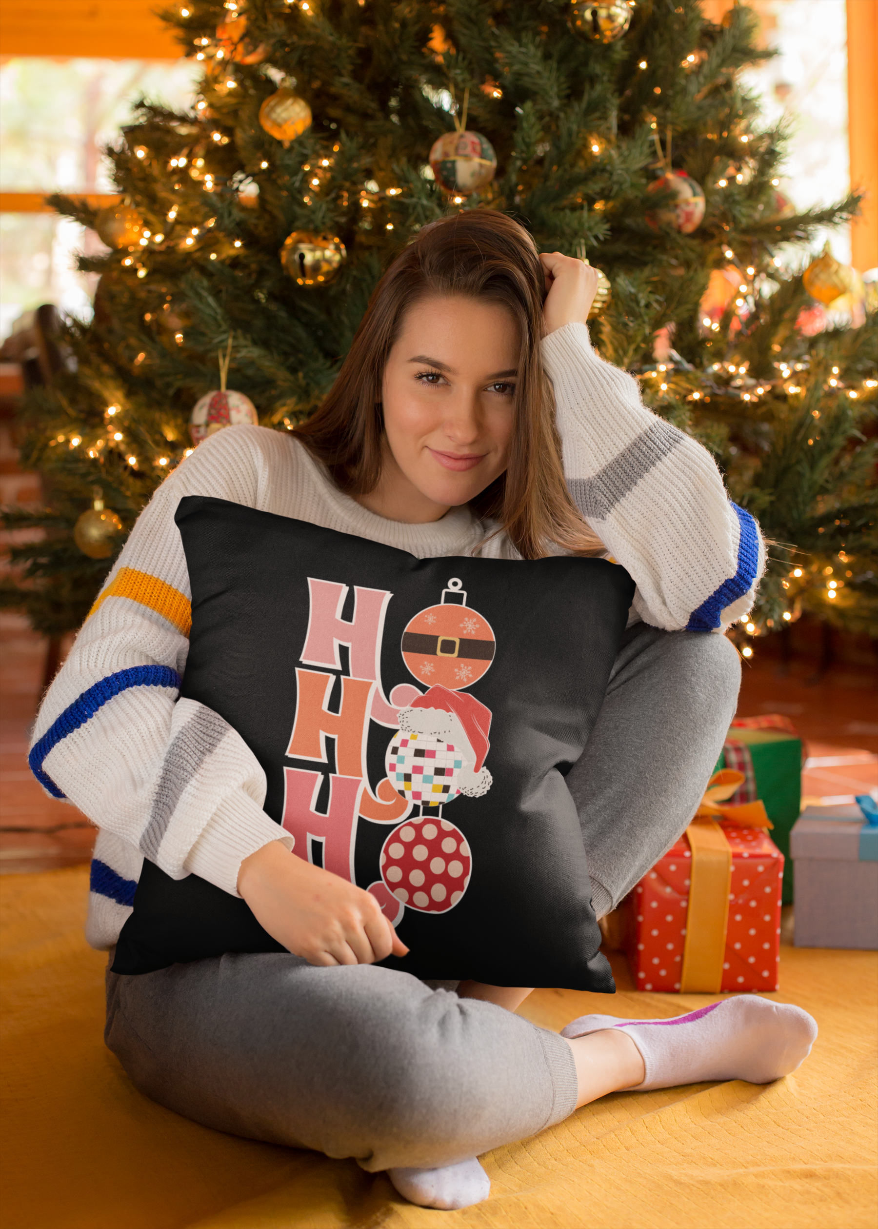 🎄 Retro Pastel Ho Ho Ho  DTF Transfer FT451