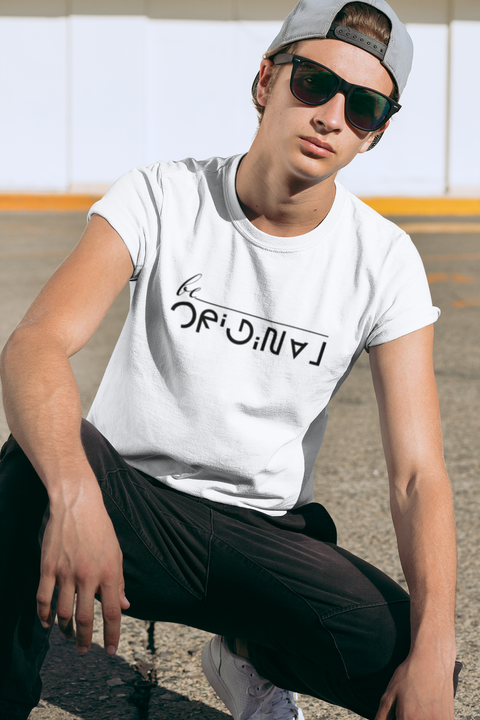 🖤🤍 be ORIGINAL – Minimal Typography Black Font DTF Transfer FT616