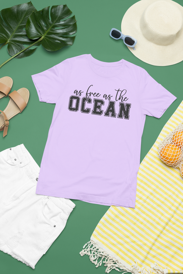 🌊 As Free As the Ocean DTF Transfer FT265