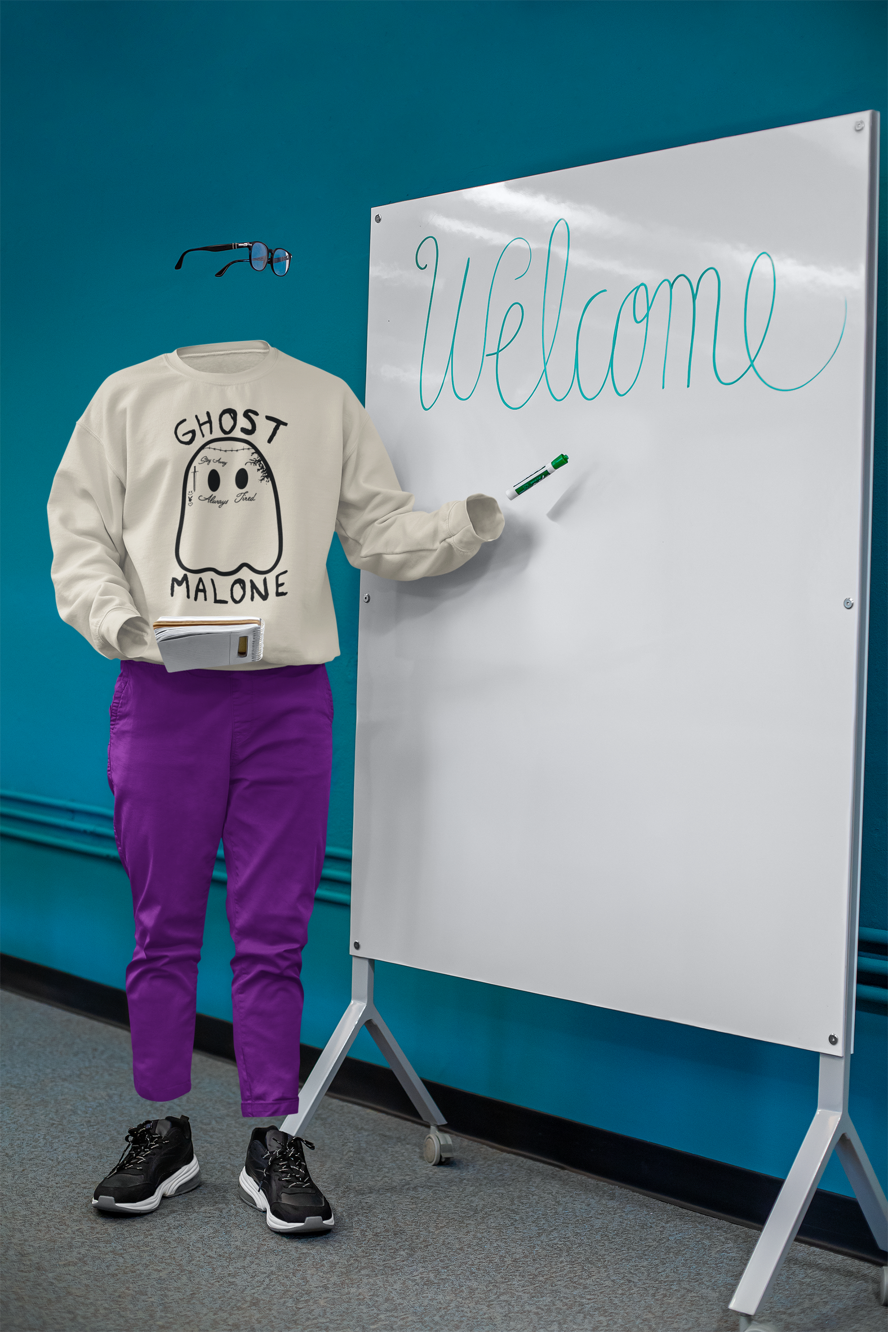 👻✨ “Ghost Malone” DTF Transfer in Black FT500