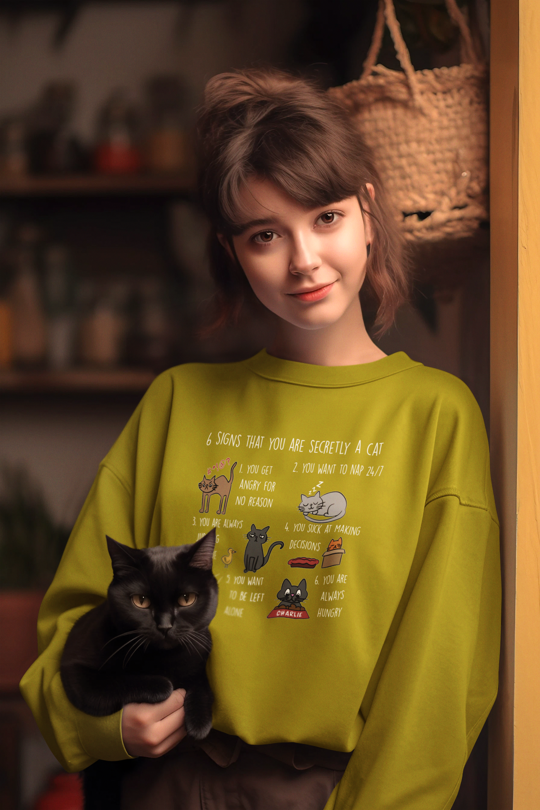 🐾😹 6 Signs That You Are Secretly a Cat Design DTF Transfer FT275