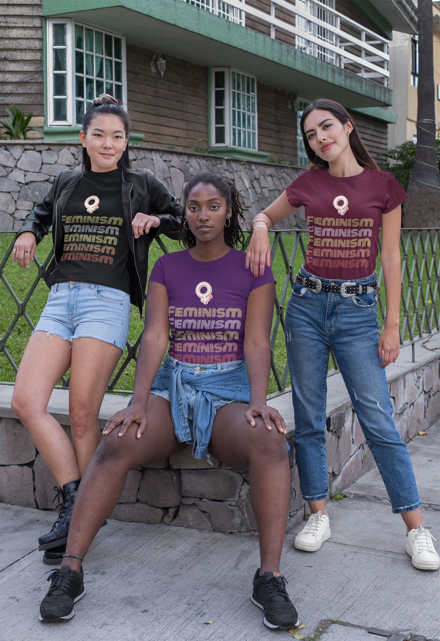 🖤 FEMINISM – Repeated Power Typography | Feminist DTF Transfer FT837