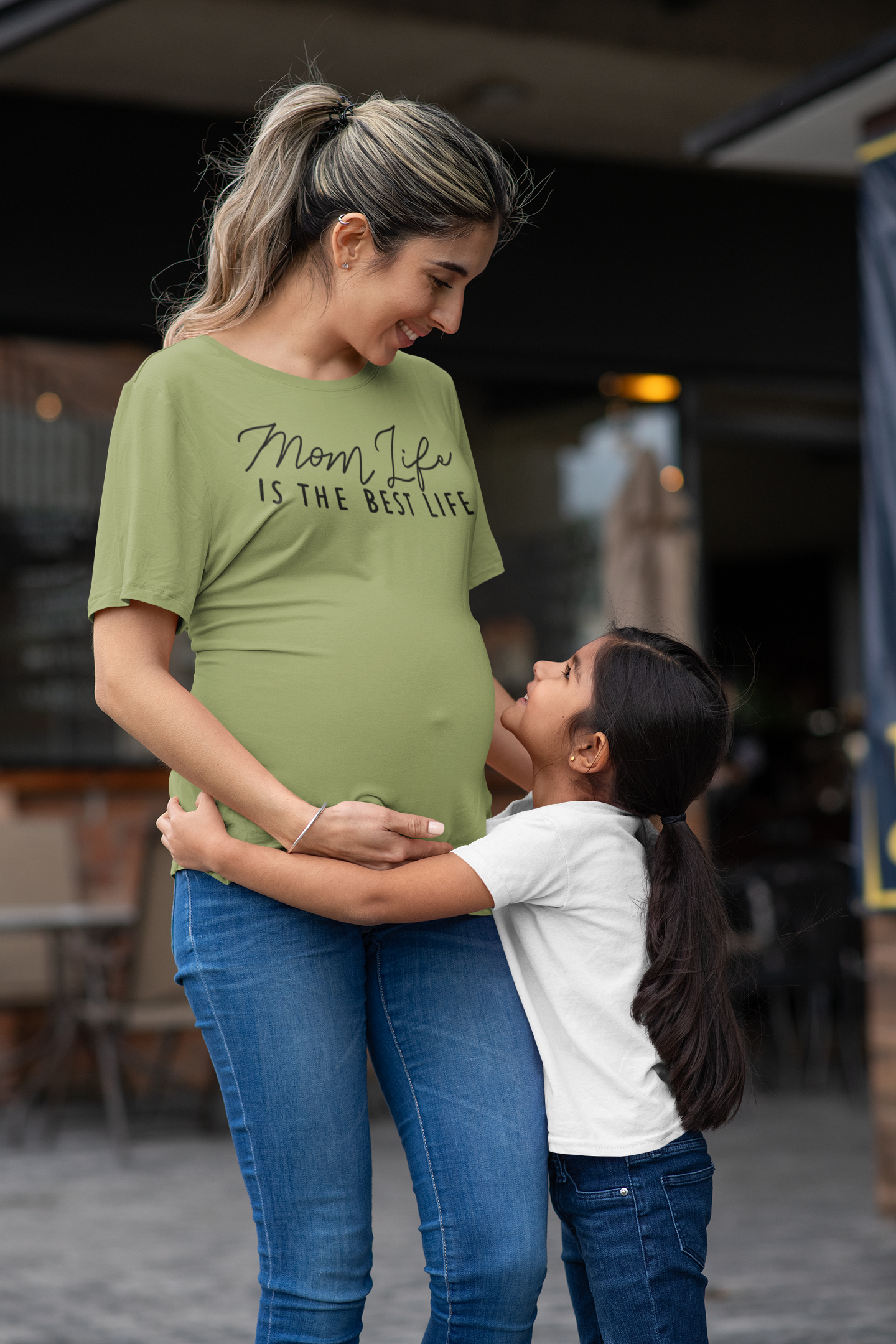 💖 Mom Life – Is the Best Life Black DTF Transfer FT880