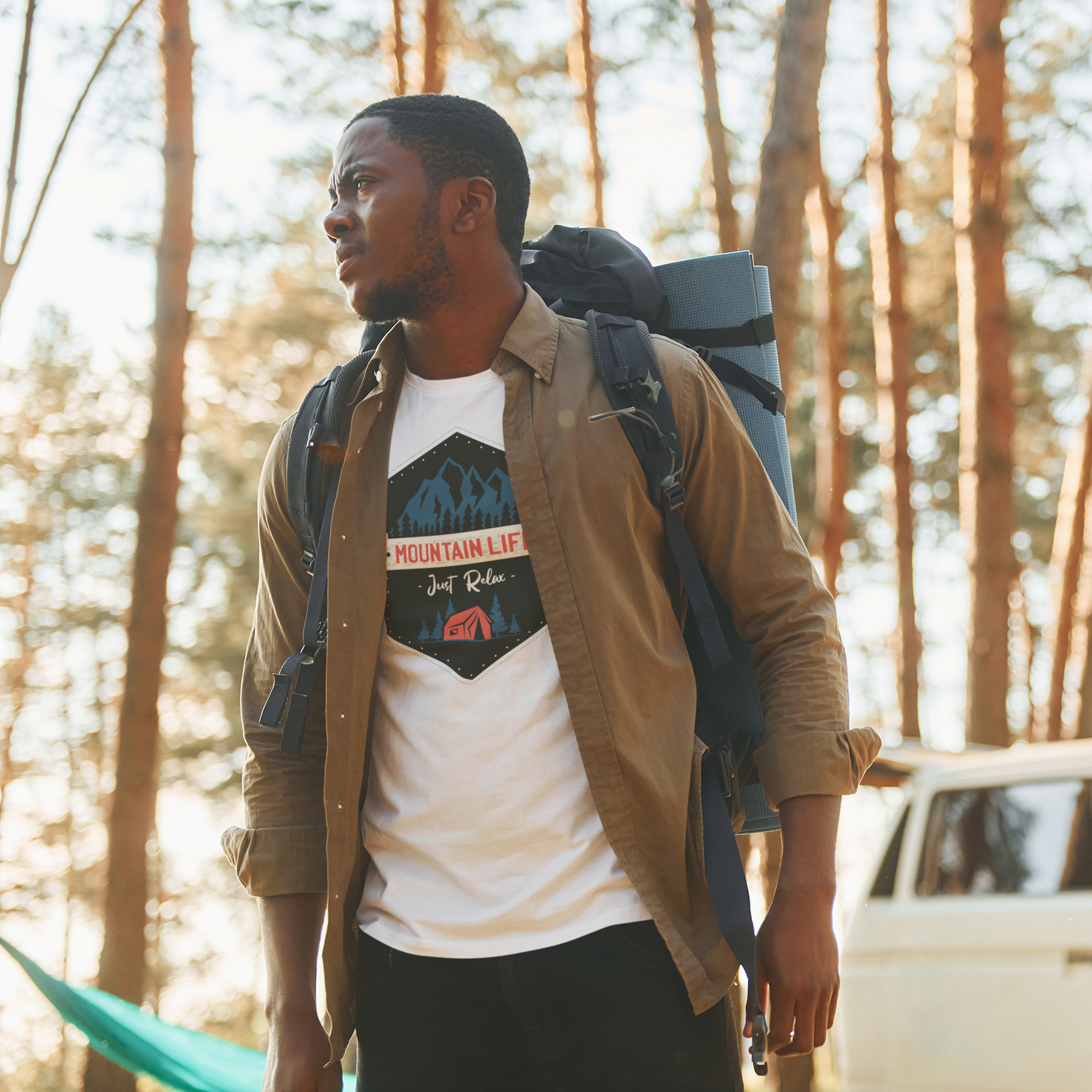 🏔️🌲 Mountain Life – Just Relax | DTF Transfer FT683