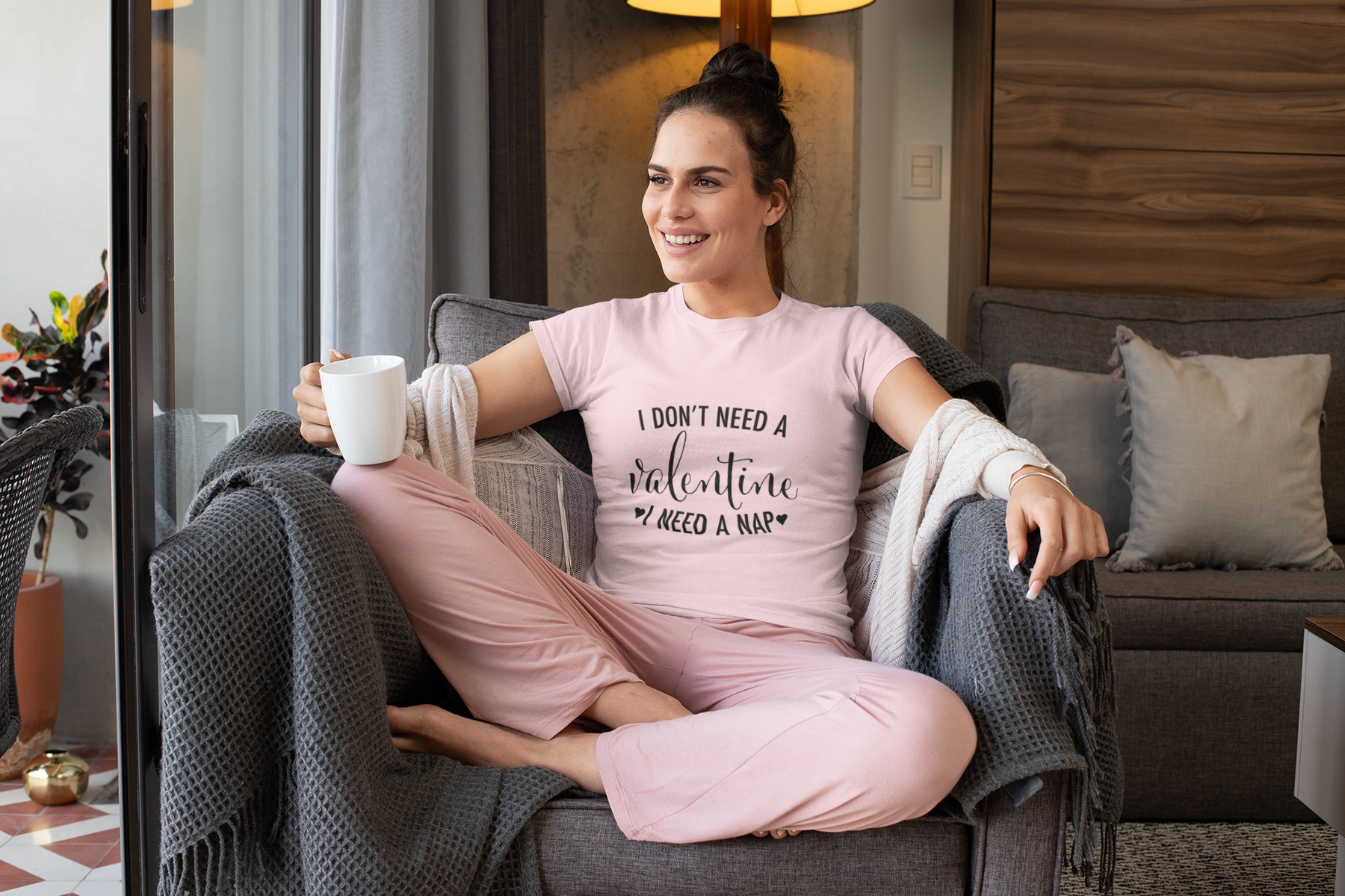 😴 I Don’t Need a Valentine, I Need a Nap Design DTF Transfer FT408