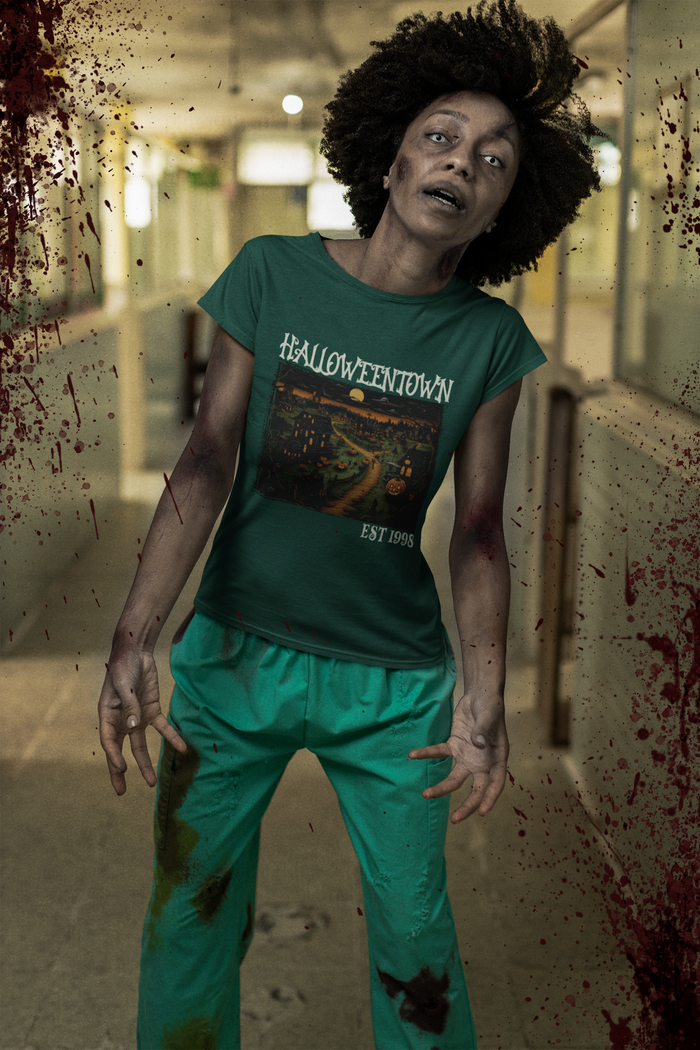 🎃🕸️ Halloween Town Art Series Design DTF Transfer FT288