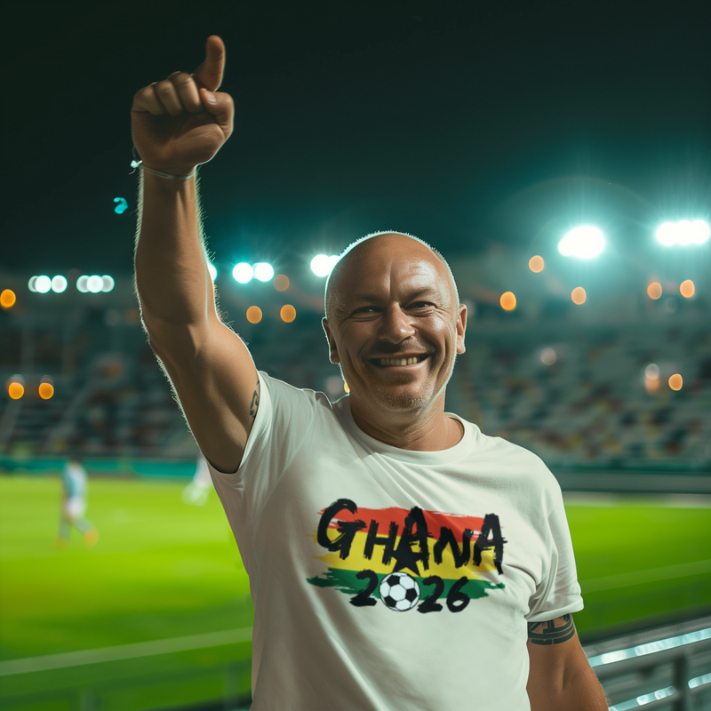 🇬🇭⚽ GHANA 2026 – National Football Pride | DTF Transfer FT1076