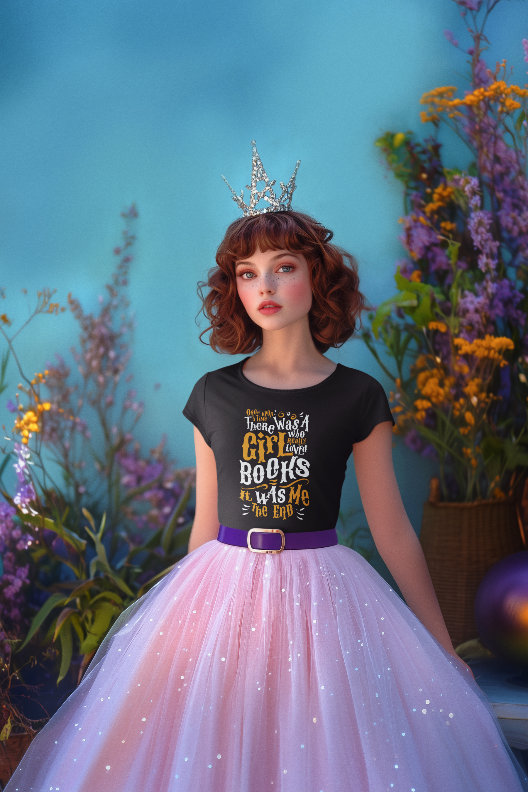 📖✨ Once Upon a Time There Was a Girl Who Really Loved Books DTF Transfer FT743