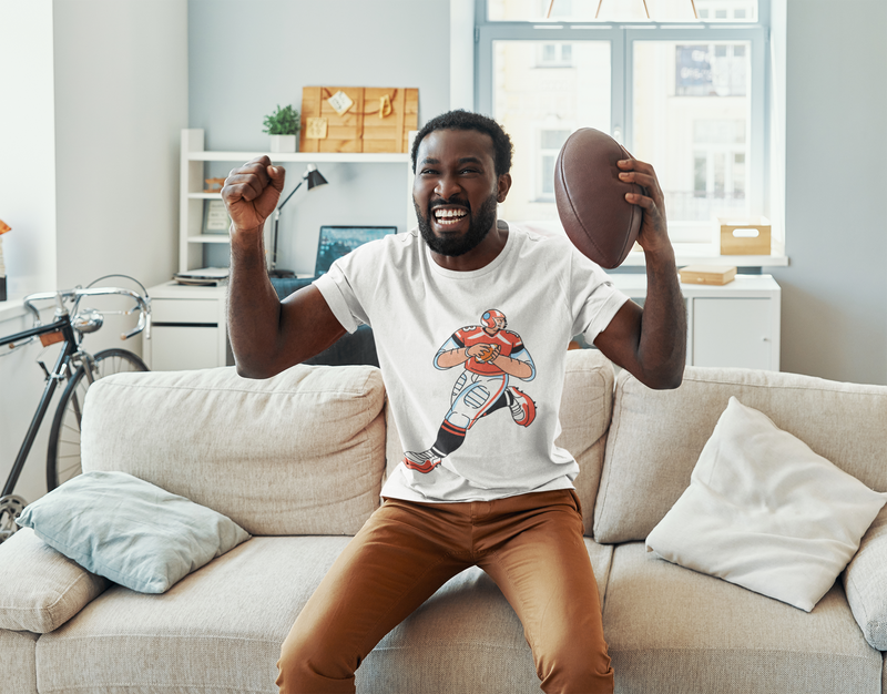 American Football – Dynamic Player Graphic Design DTF Transfer FT1210