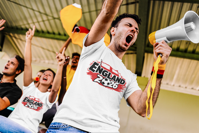 ⚽🔥 England 2026 – Soccer Fan Style  DTF Transfer FT1196