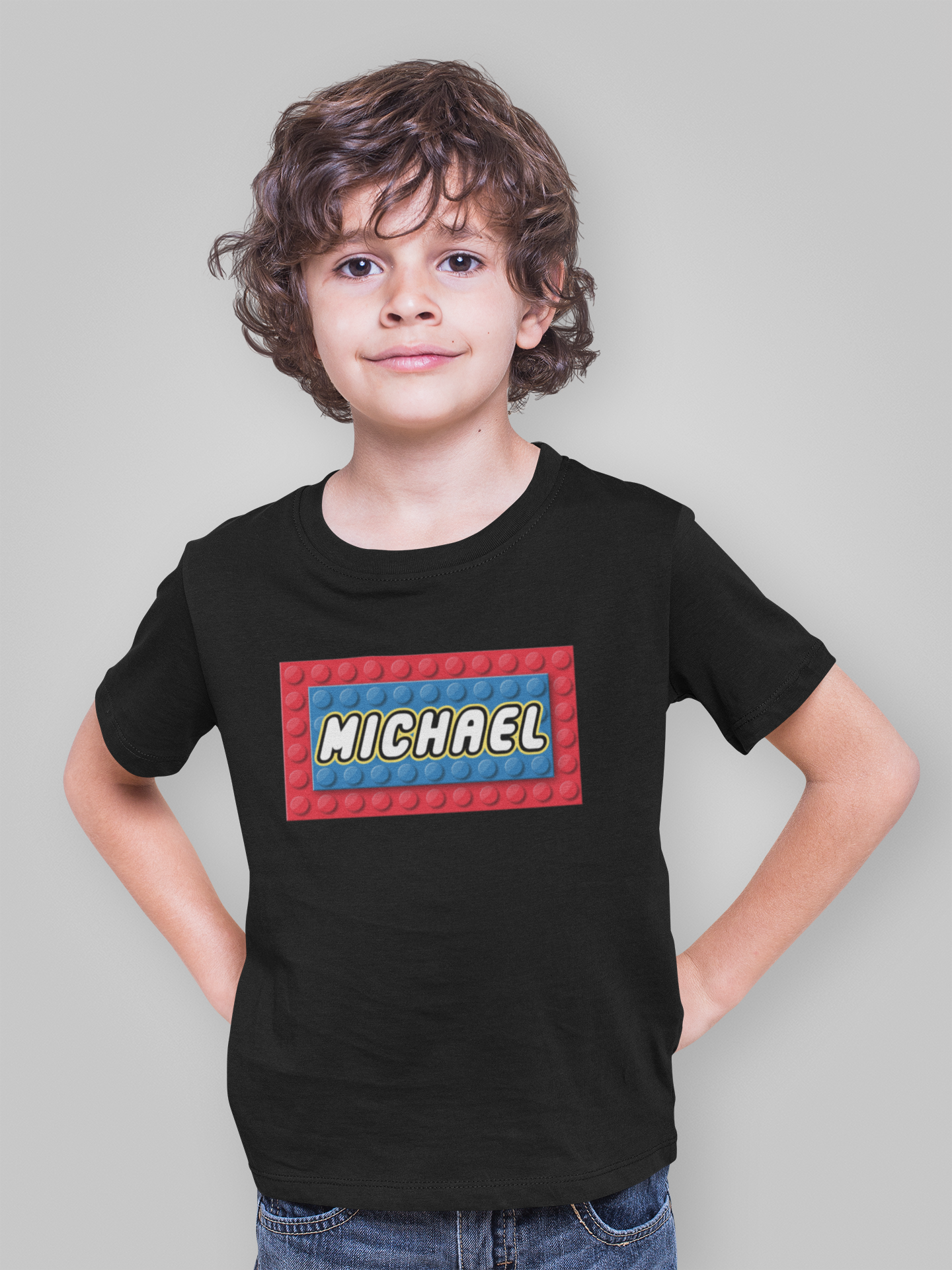 Building Blocks Custom Name Design FT13Red