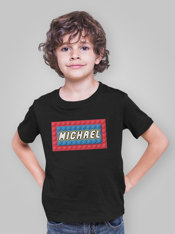 Building Blocks Custom Name Design FT13Red