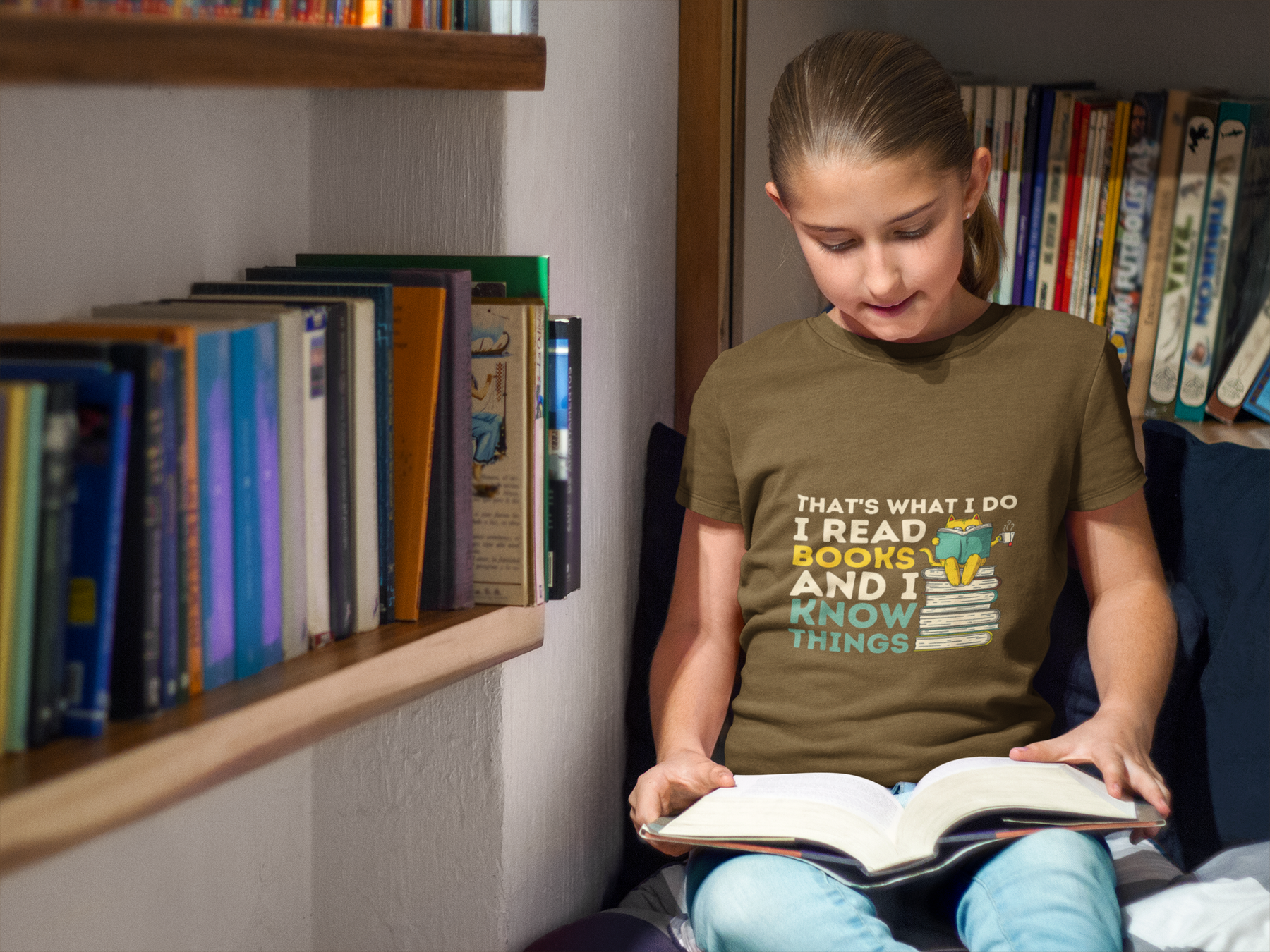 📚🐱 That’s What I Do: I Read Books and I Know Things DTF Transfer FT746