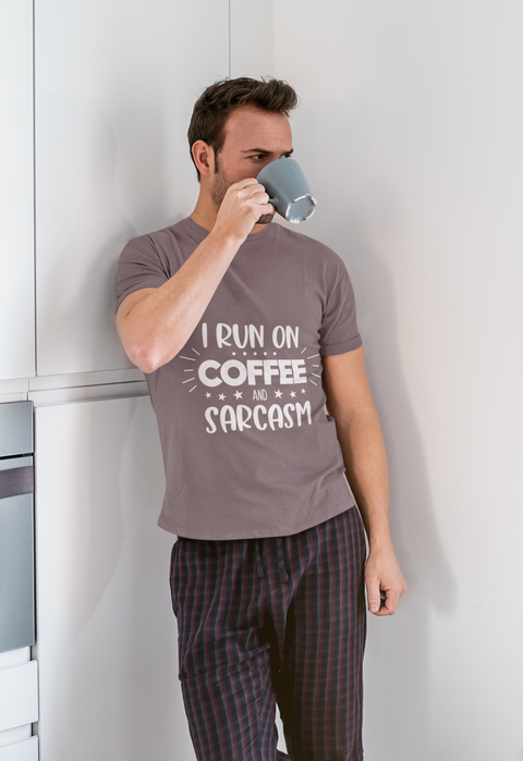 ☕⚡ I Run on Coffee and Sarcasm – Bold Statement | DTF Transfer FT945