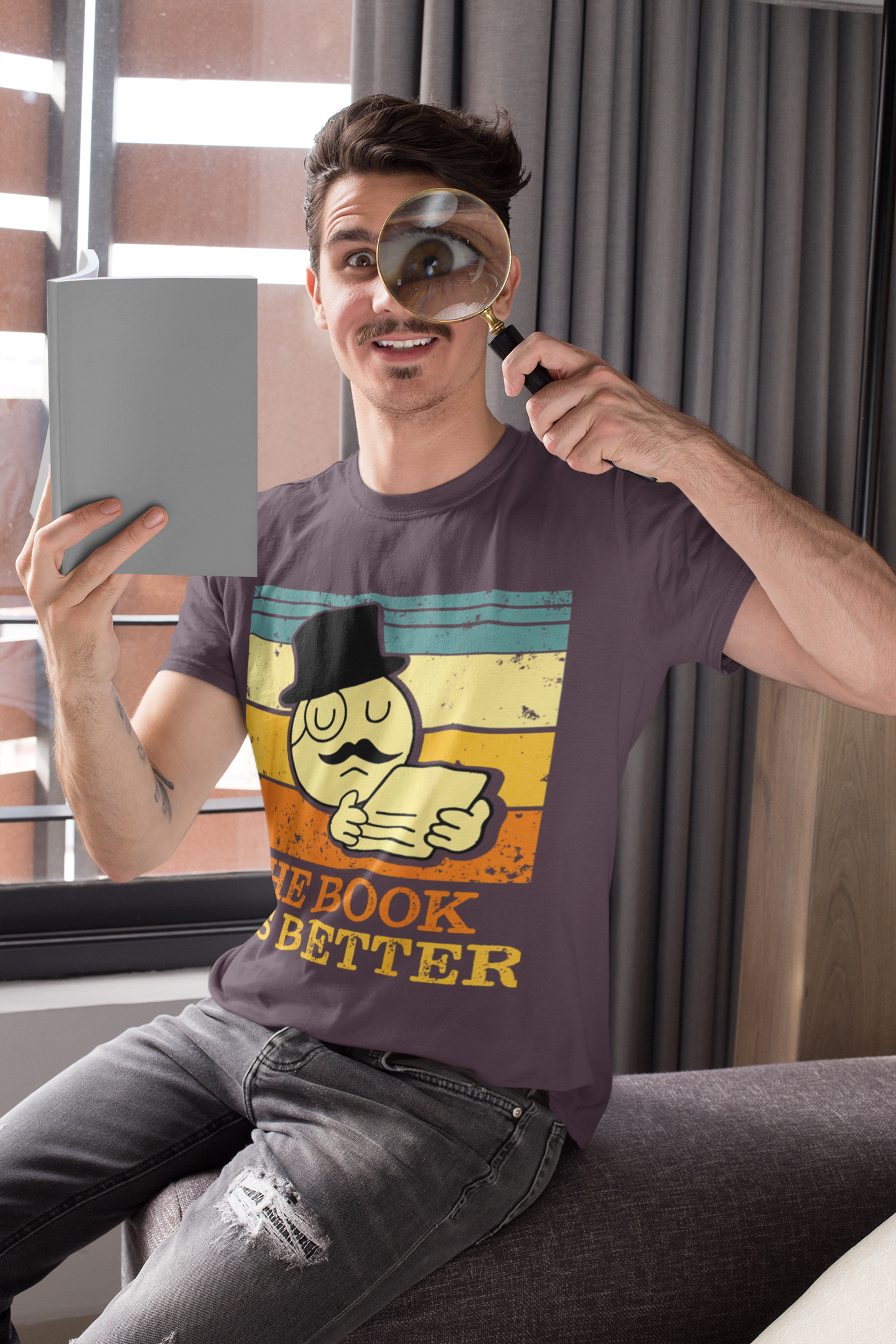 📚😌 The Book Was Better | Vintage Book Lover DTF Transfer FT744