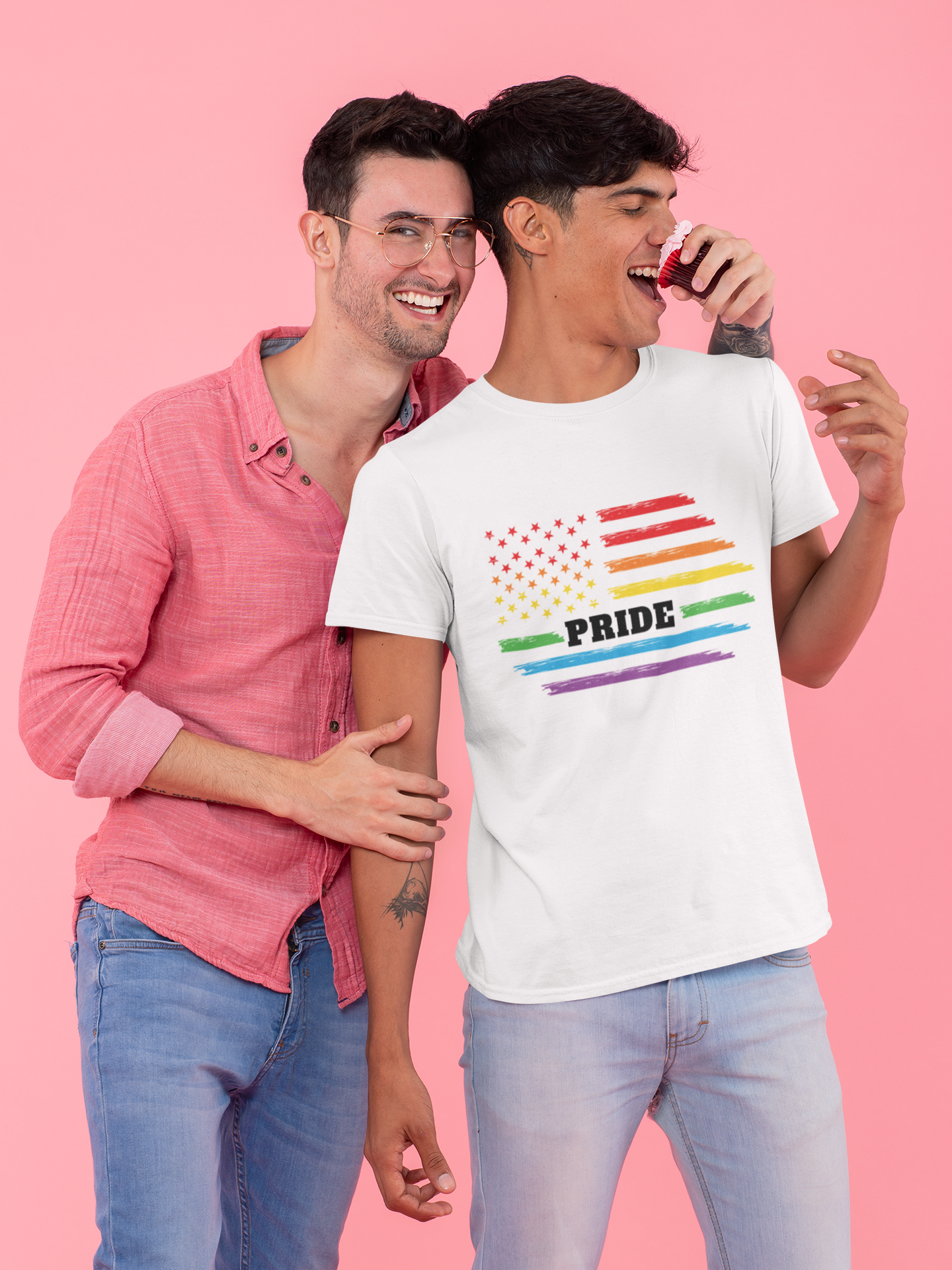 🏳️🌈 Pride Freedom Flag | Rainbow USA DTF Transfer FT703