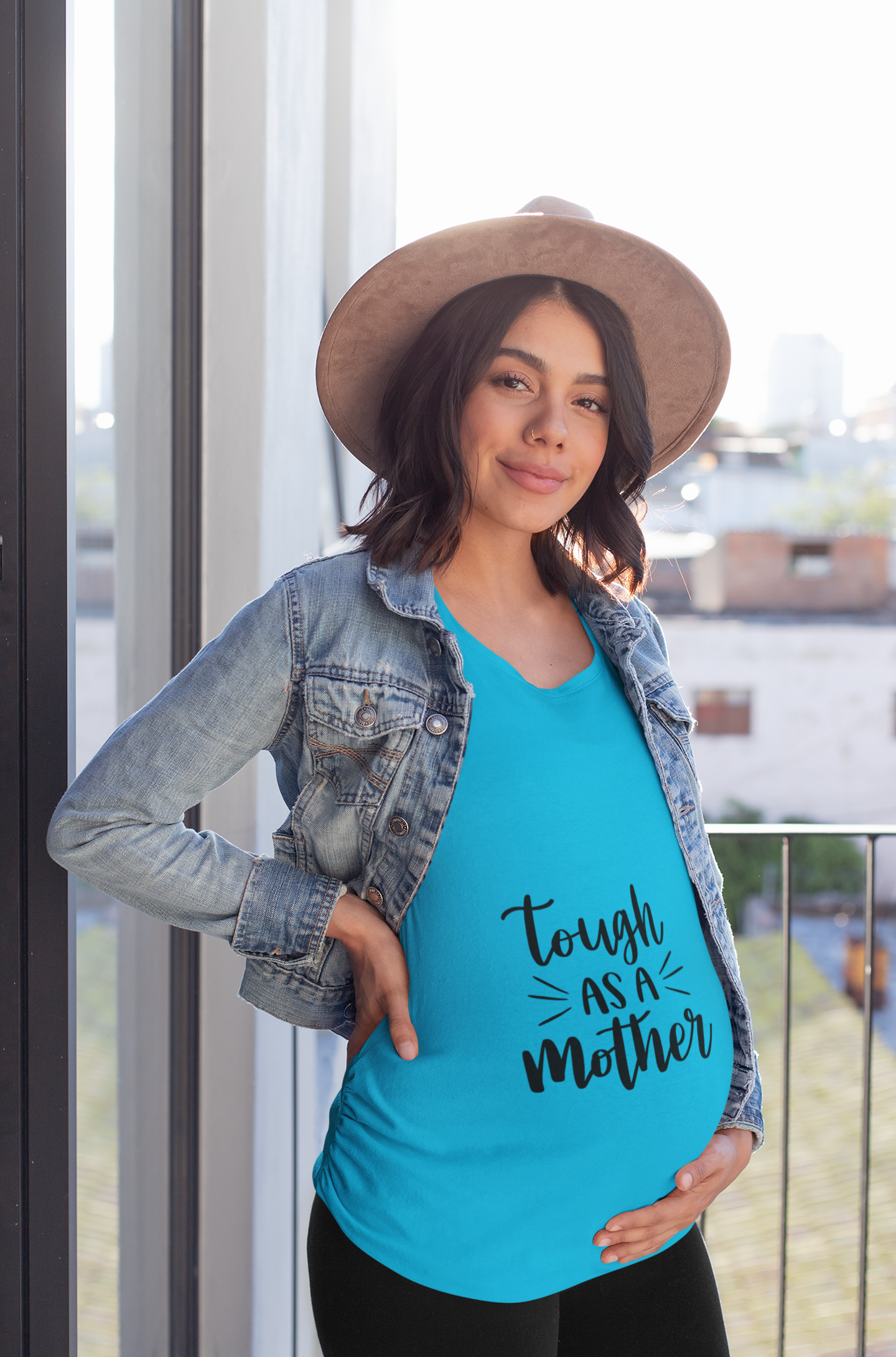 💪🖤 Tough As A Mother – Bold Typography DTF Transfer FT883