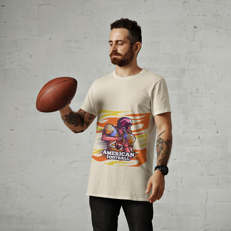 🏈 American Football – Power &amp; Speed  Graphic Design DTF Transfer FT1212