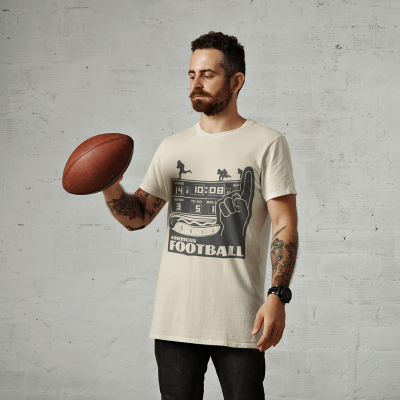 🏈🔥 American Football Game Day – Scoreboard Style DTF Transfer FT1218