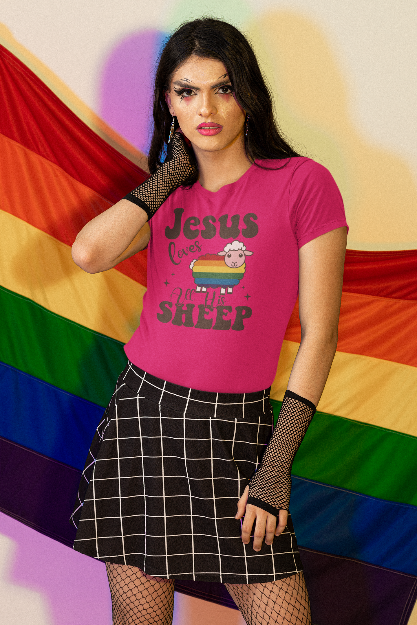 🙏🐑 Jesus Loves All His Sheep DTF Transfer FT190