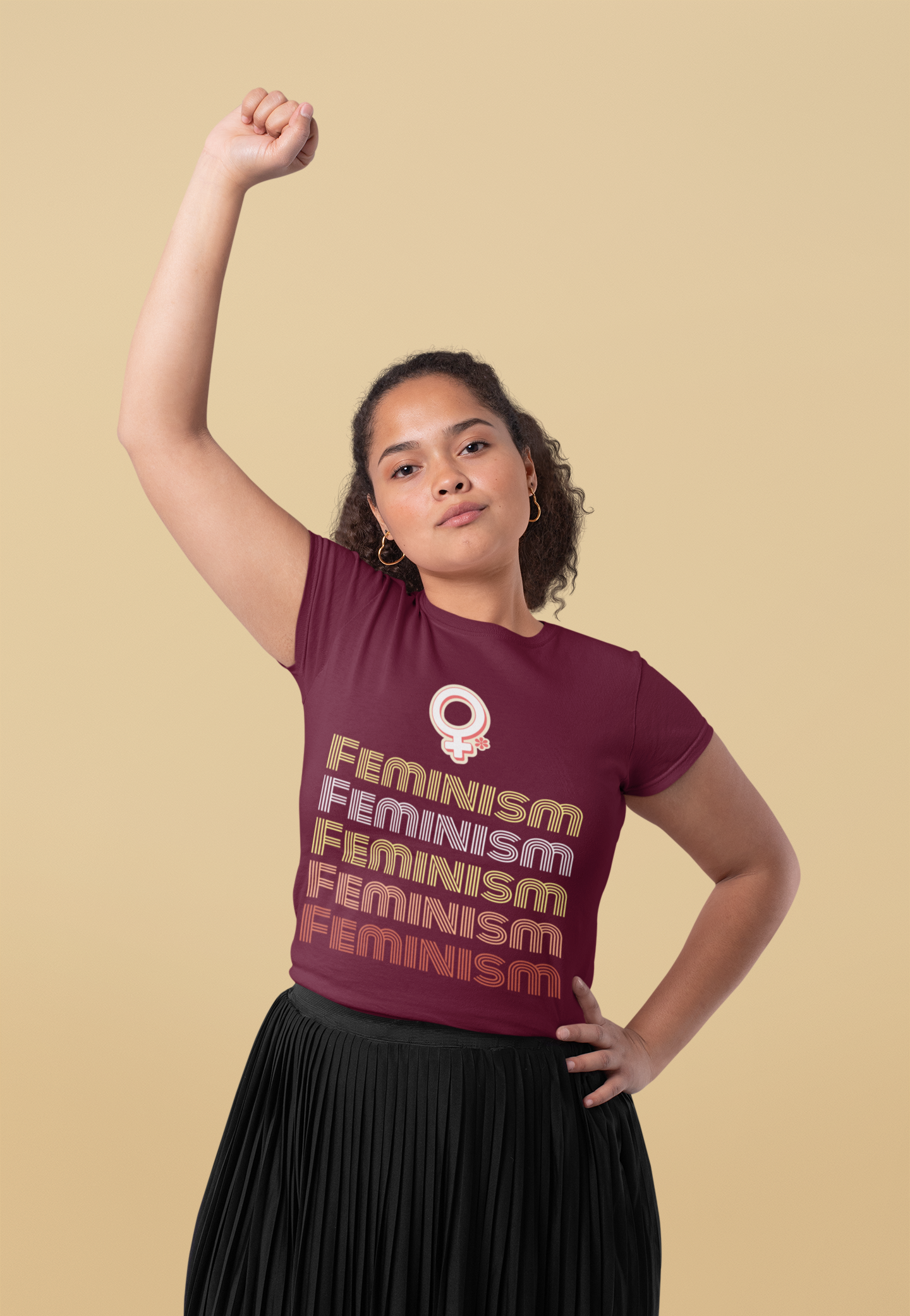 🖤 FEMINISM – Repeated Power Typography | Feminist DTF Transfer FT837