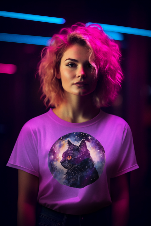 🌙🐈 The Noble Cat of the Night Design DTF Transfer FT230
